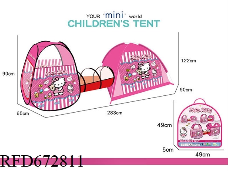 3-PIECE SET OF CHILDREN'S DISNEY KT CAT TENT (CHANNEL+BEACH+MISTRESS)