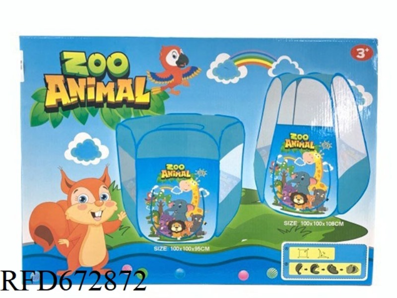 CHILDREN'S TENT BALL POOL (WITH 100 SEA BALLS)