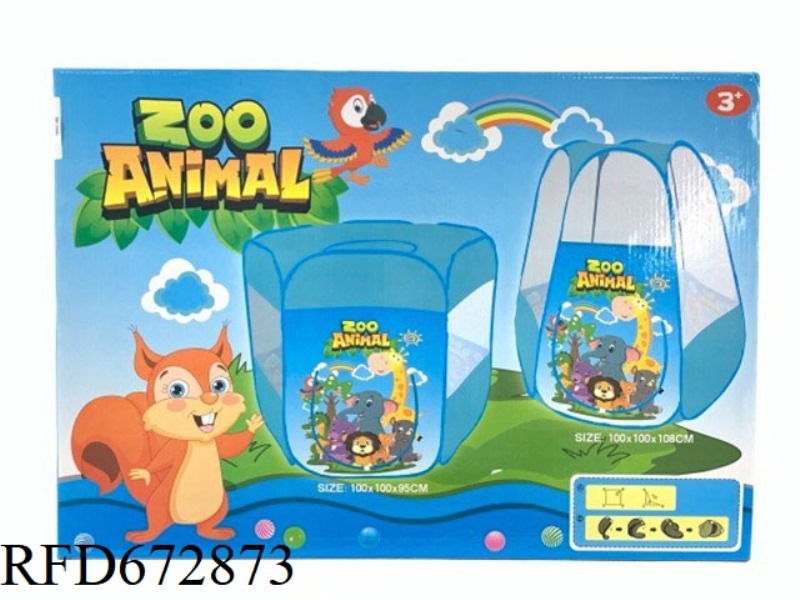 CHILDREN'S TENT BALL POOL (WITH 100 SEA BALLS)