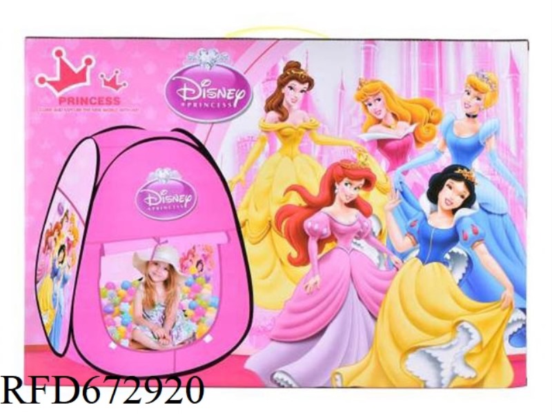 CHILDREN'S DISNEY PRINCESS SQUARE TENT (100 BALLS)