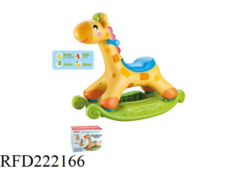 GIRAFFE SHAKE CAR 2 IN 1 WITH LIGHT AND MUSIC