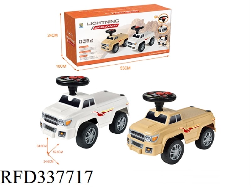 PICKUP MUSIC CARTOON STROLLER (MUSIC STEERING WHEEL)