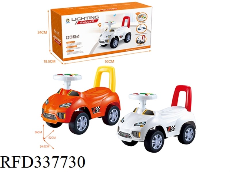CARTOON STROLLER IMITATION LAMBORGHINI (MUSIC STEERING WHEEL)