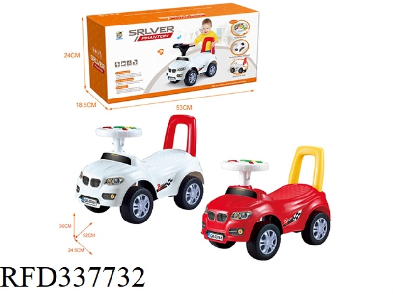 CARTOON STROLLER IMITATING BMW (MUSIC STEERING WHEEL)