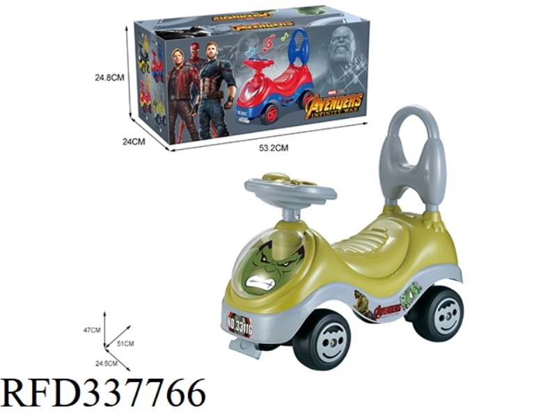 HULK, MUSICAL CARTOON STROLLER