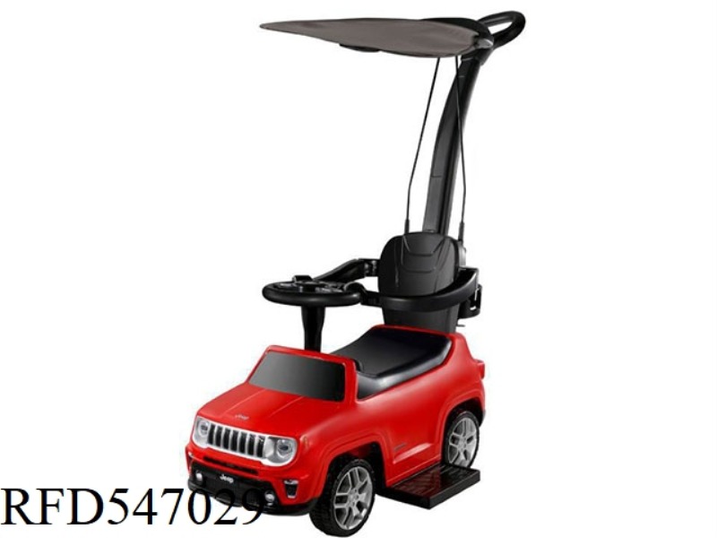 PIG CART WITH PUSH HANDLE + FENCE + CANOPY RED, WHITE 2 COLORS