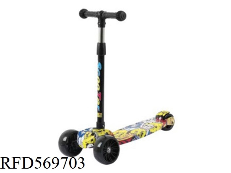 GRAFFITI CHILDREN'S SCOOTER HUMMER WHEEL