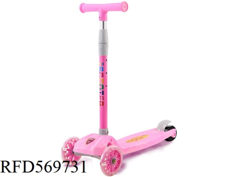 2CM PVC WHEEL ADJUSTABLE ADJUSTABLE FOLDING SCOOTER - MUSIC MODEL