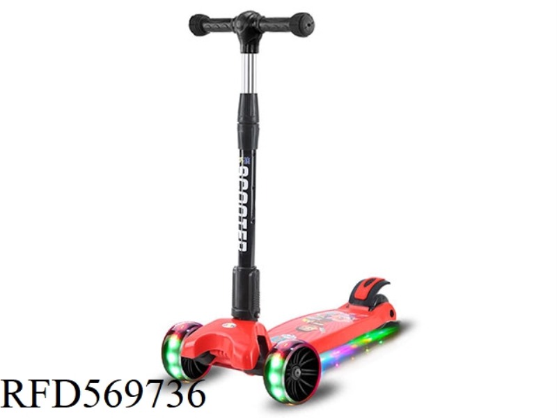 PU HUMMER WHEEL ADJUSTABLE ADJUSTABLE FOLDING SCOOTER