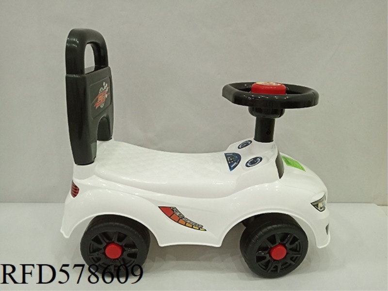 CARTOON STROLLER (IMITATION BMW) (BB STEERING WHEEL, WITH BACKREST)