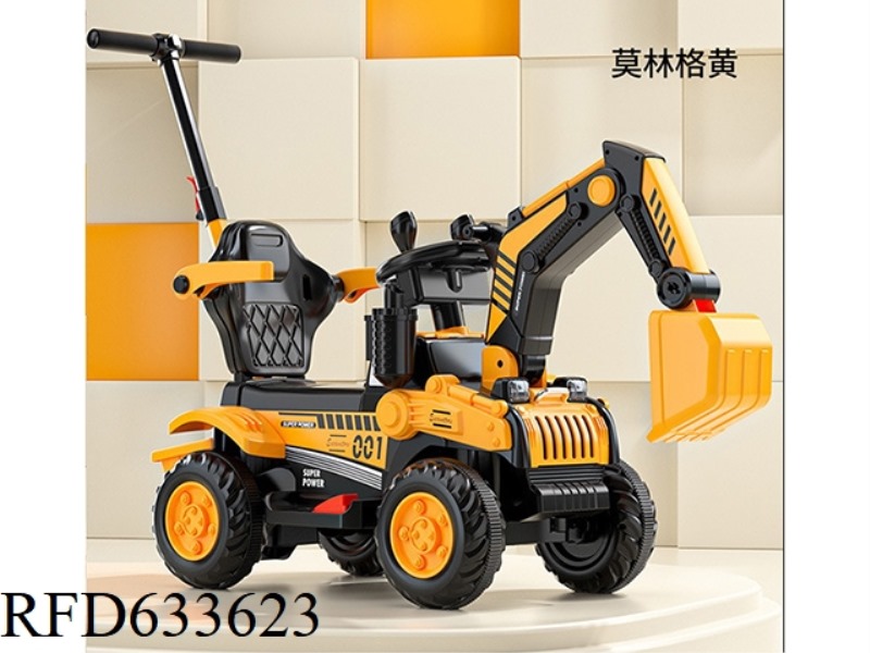 CHILDREN'S ENGINEERING CAR SLIDING MODEL + PUSH BAR GUARDRAIL