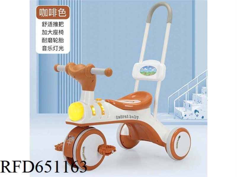 CHILDREN'S BICYCLE WITHOUT PEDALS (MUSIC + LIGHTS) CHILDREN WITH PUSHROD RIDING BABY TRAVEL RIDING B