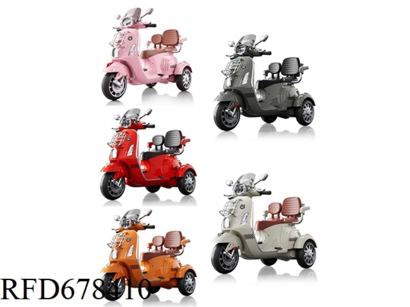 CHILDREN'S TWO-SEATER ELECTRIC MOTORCYCLE