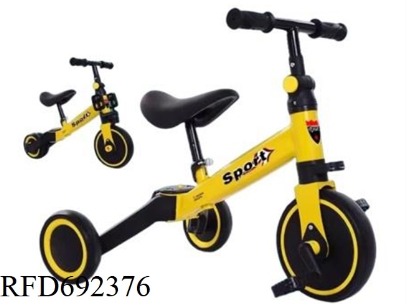 MULTI-FUNCTIONAL THREE-IN-ONE SLIDING BIKE, BALANCE BIKE, TRICYCLE, CHILDREN'S BIKE