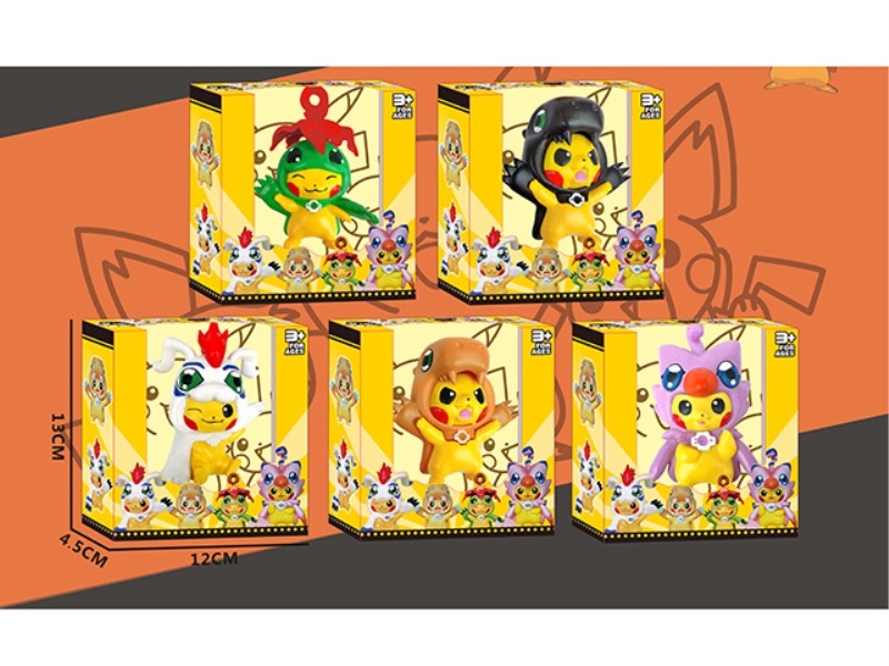 3-3.5 INCH CROSS-DRESSING POKéMON SINGLE BOX 5 STYLES