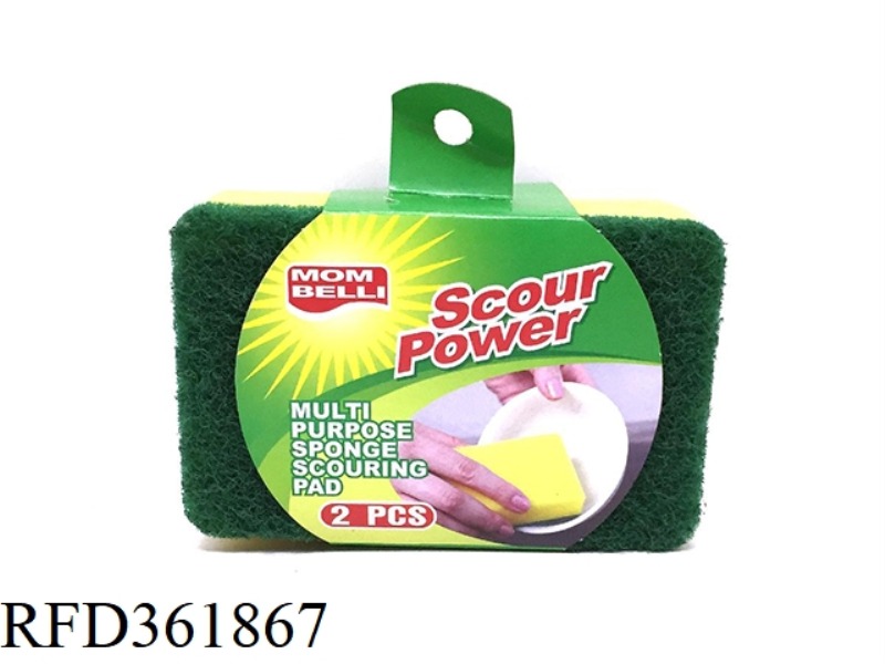 COLOR SPONGE SCOURING PAD