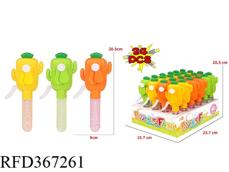 CACTUS BUBBLE FAN/24PCS