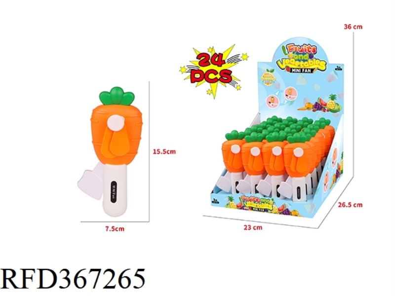 TURNIP HAND PRESSURE FAN/24PCS