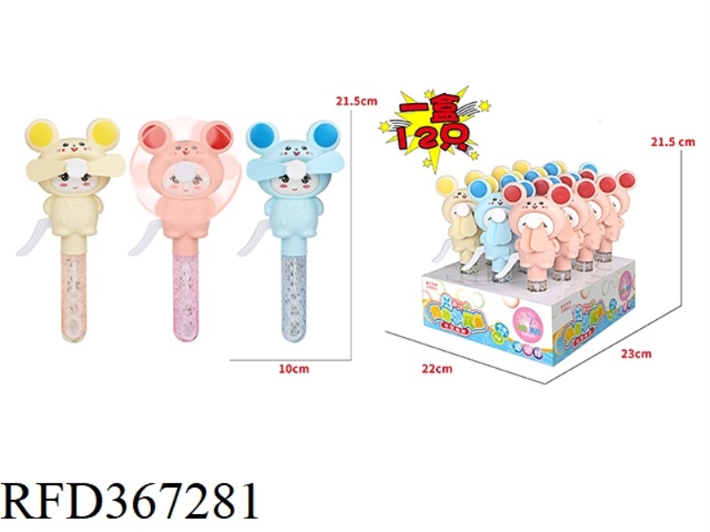 MICKEY BUBBLE FAN/12PCS