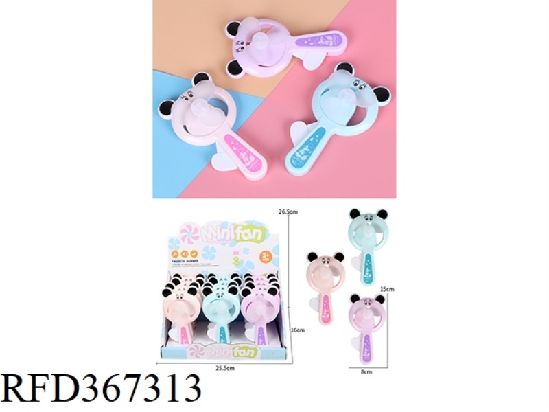 HAND PRESSURE MICKEY FAN/12PCS