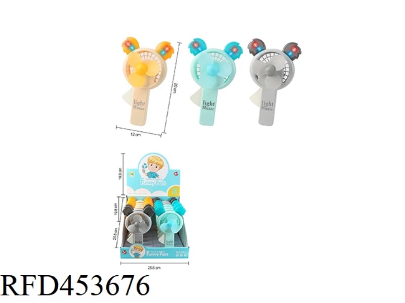 KOALA MUSIC FAN WITH LIGHT 12PCS