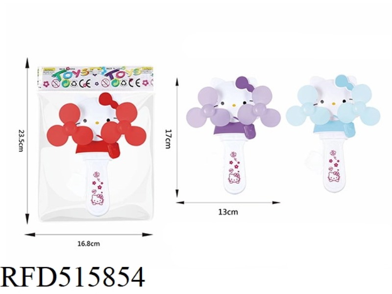 HELLO KITTY DOUBLE-END HAND PRESSURE FAN