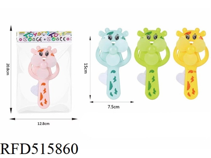 CARTOON CHANGJIN DEER HAND PRESSURE FAN