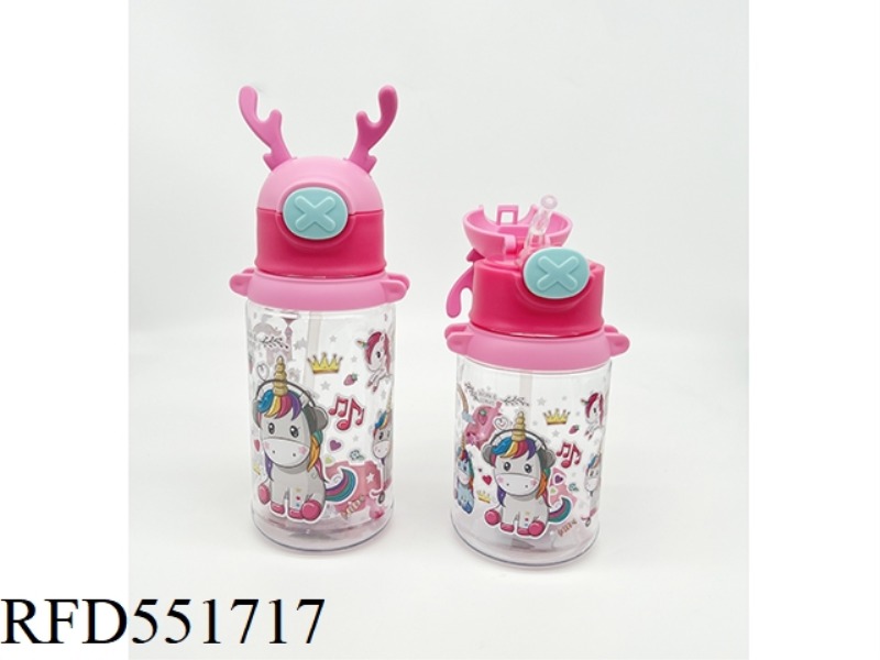 CARTOON CHILDREN'S BOTTLE 450ML UNICORN