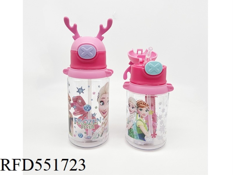 CARTOON CHILDREN'S WATER BOTTLE 600ML SNOW PRINCESS
