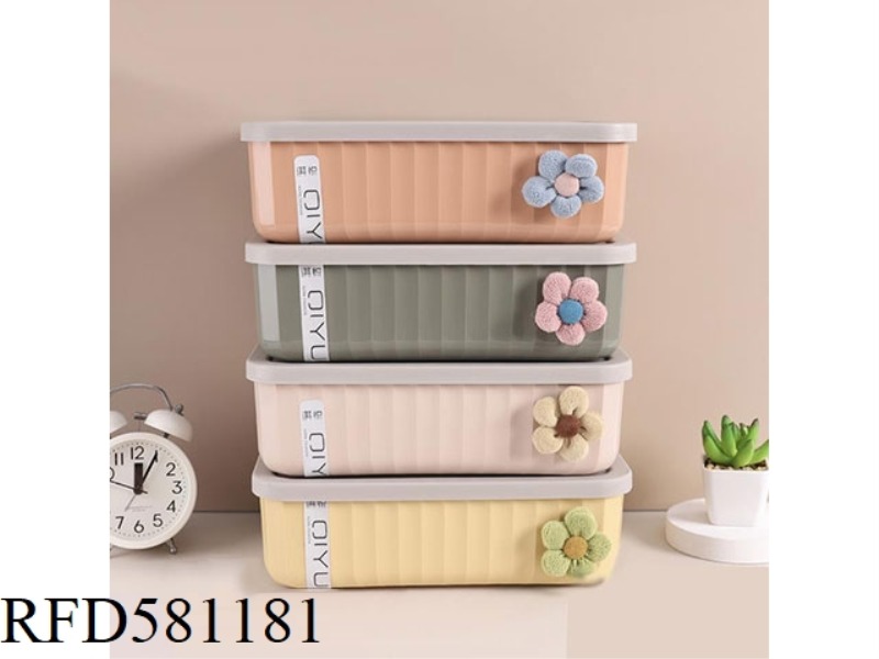 FABRIC FLOWER STORAGE BOX MATERIAL :PP