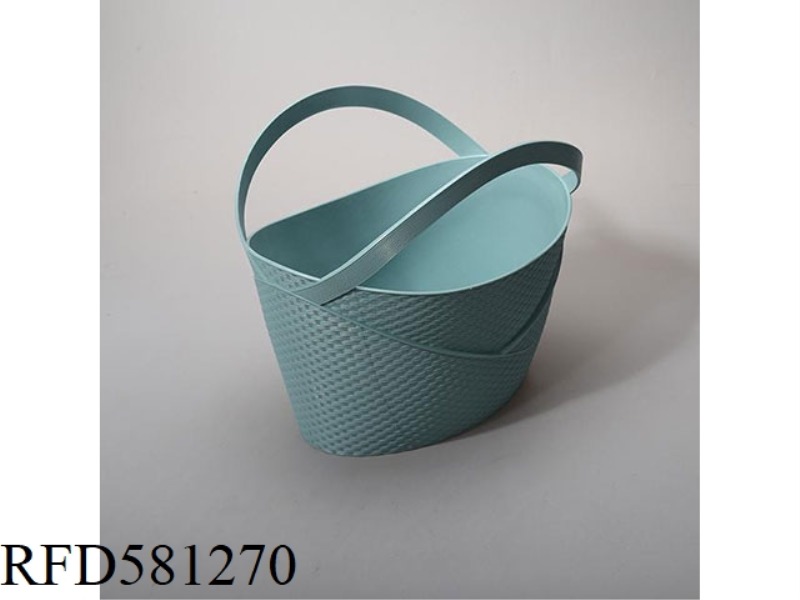 803 BAMBOO WOVEN HAND BASKET MATERIAL :PE