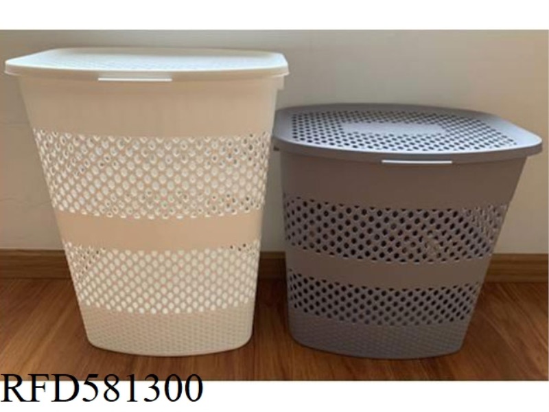 LAUNDRY BASKET WITH COVER MATERIAL :PP