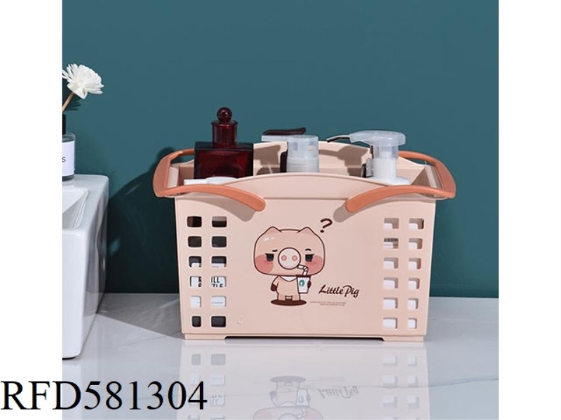 (CUTE PIG) SQUARE BASKET MATERIAL :PP