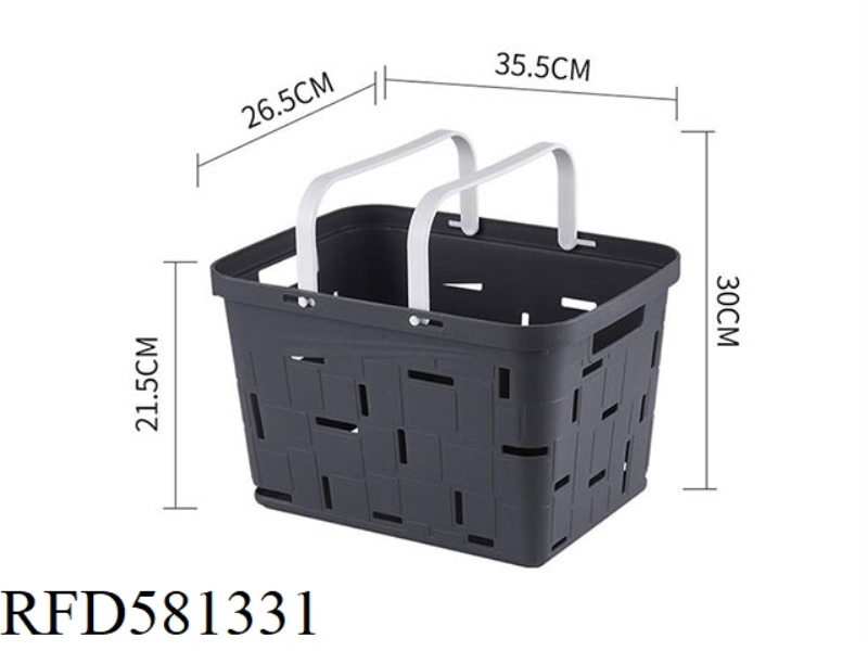 MATERIAL OF GEOMETRIC HANDLE STORAGE BASKET :PP