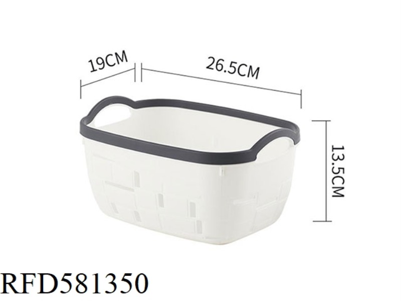 MATERIAL OF GEOMETRIC HANDLE BASKET :PP