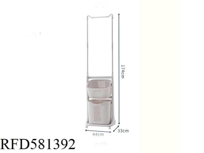 SIMPLE COAT AND HAT STORAGE RACK D MATERIAL: STEEL PIPE, ABS, PP