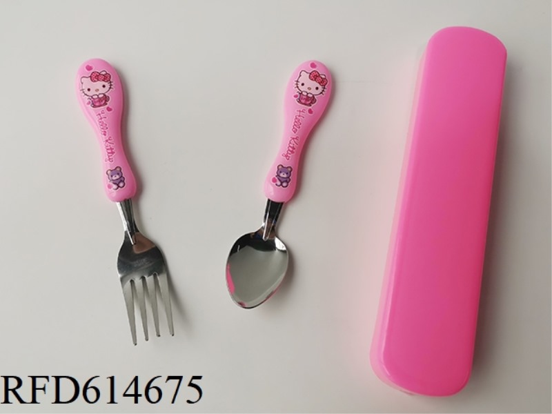 CHILDREN'S CUTLERY SET HELLOKITTY