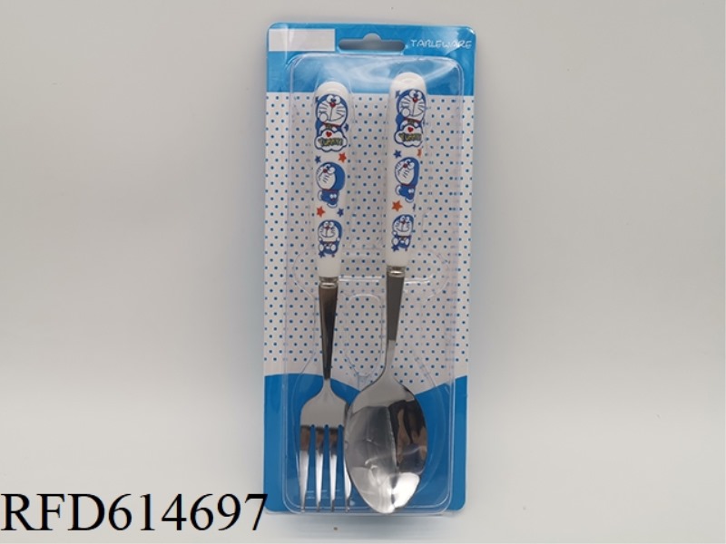 CHILDREN'S TABLEWARE SET WITH CERAMIC HANDLE DORAEMON