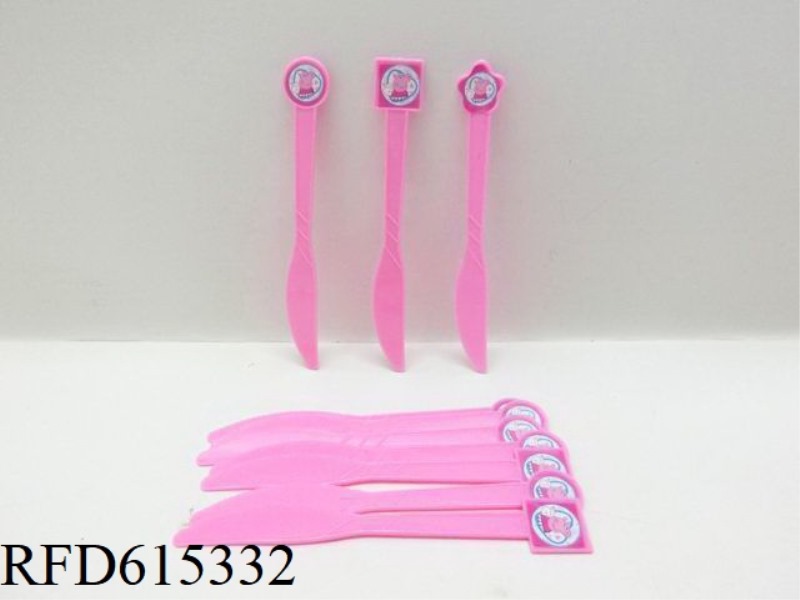 PLASTIC PEPE PIG KNIFE