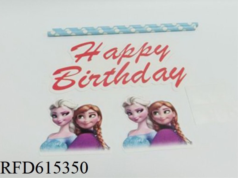 FROZEN CAKE PLANTING THE FLAG