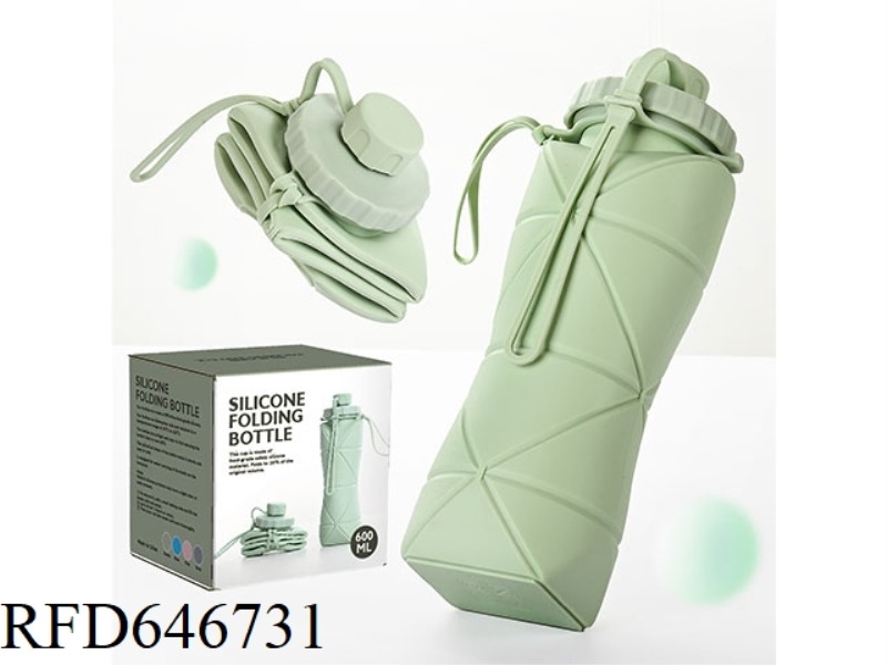 SILICONE FOLDING WATER BOTTLE 600ML