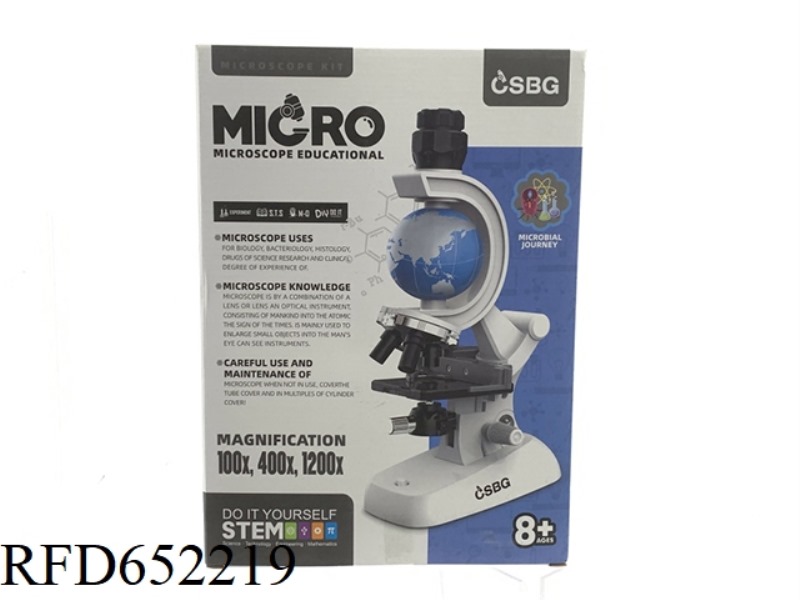 GLOBE ADJUSTABLE FOCUS MICROSCOPE