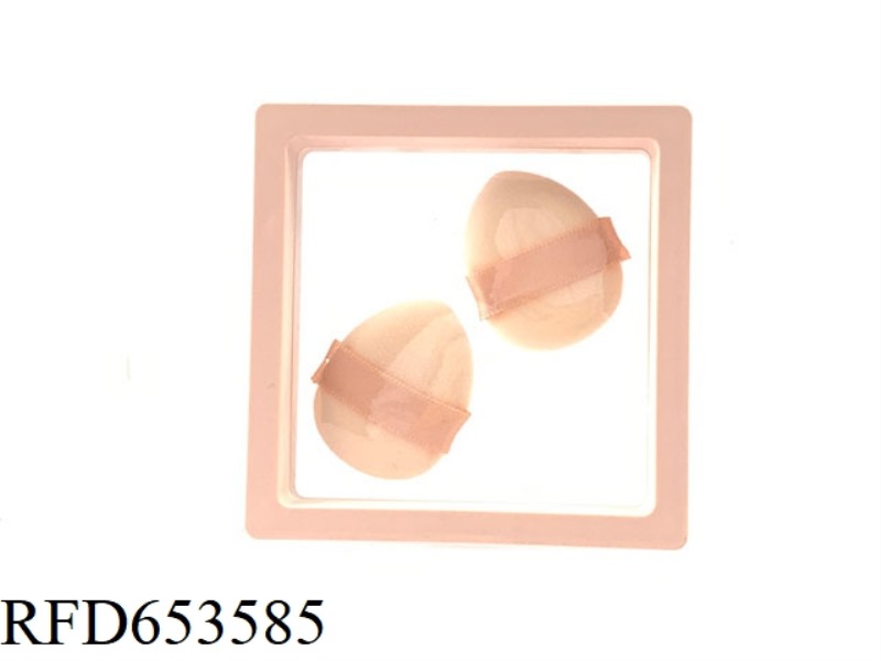 COLORFUL CRYSTAL ULTRA SOFT FAN-SHAPED POWDER PUFF 70 * 65 * 12MM