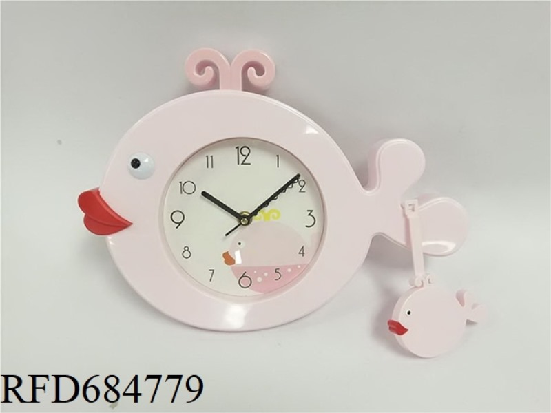 THE SHARK SWINGS THE WALL CLOCK
