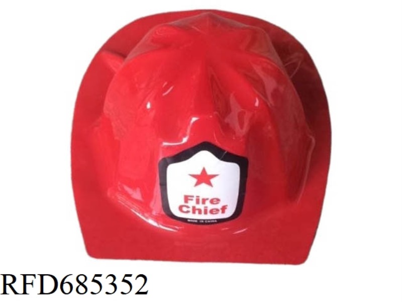 RED TOOL FIRE-FIGHTING PVC CAP FOR CHILDREN