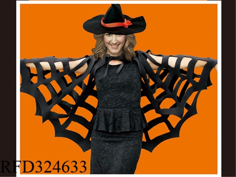 HALLOWEEN SPIDER WEB CLOAK