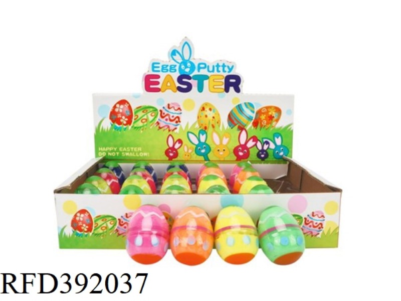 EASTER EGG COTTON MUD COLORED MUD SHAPING MUD 24PCS