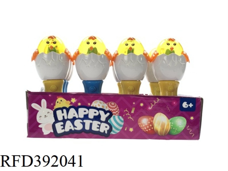 EASTER CHICK FLASH STICK 12PCS