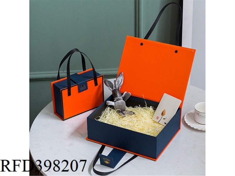 ORANGE AND BLUE PORTABLE BOX-LARGE