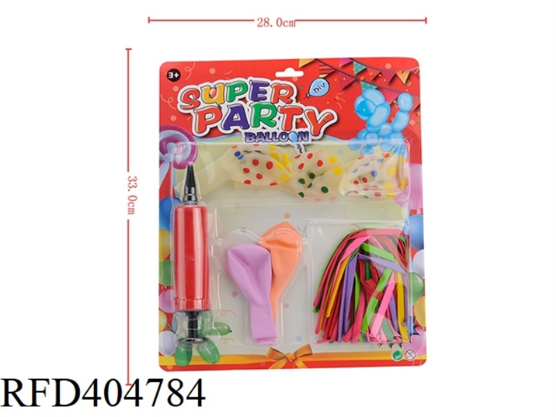 3 TYPES OF 25 BALLOONS MIXED